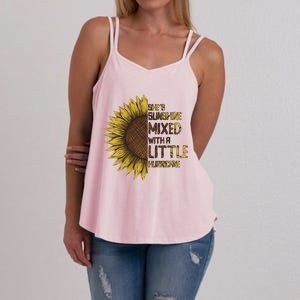 SheS Sunshine Mixed Hurricane Sunflower Lovers Gift Women's Strappy Tank