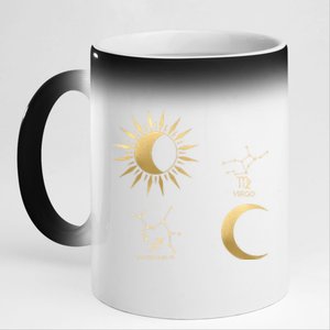 Sagittarius Sunvirgo Moon Zodiac Great Gift 11oz Black Color Changing Mug