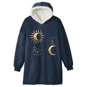 Sagittarius Sunvirgo Moon Zodiac Great Gift Hooded Wearable Blanket