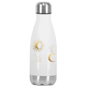 Sagittarius Sunvirgo Moon Zodiac Great Gift Stainless Steel Insulated Water Bottle