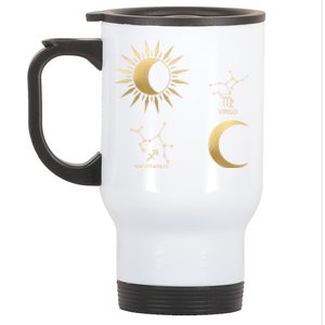 Sagittarius Sunvirgo Moon Zodiac Great Gift Stainless Steel Travel Mug