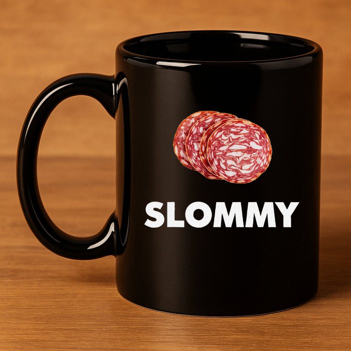 Slommy Salami Meme Oddly Specific Funny Memes Internet Memes 11oz C Handle Ceramic Mug