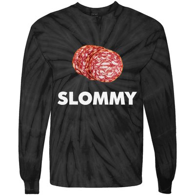 Slommy Salami Meme Oddly Specific Funny Memes Internet Memes Tie-Dye Long Sleeve Shirt