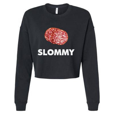 Slommy Salami Meme Oddly Specific Funny Memes Internet Memes Cropped Pullover Crew