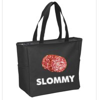 Slommy Salami Meme Oddly Specific Funny Memes Internet Memes Zip Tote Bag