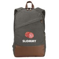 Slommy Salami Meme Oddly Specific Funny Memes Internet Memes Cotton Canvas Backpack
