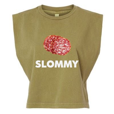 Slommy Salami Meme Oddly Specific Funny Memes Internet Memes Garment-Dyed Women's Muscle Tee