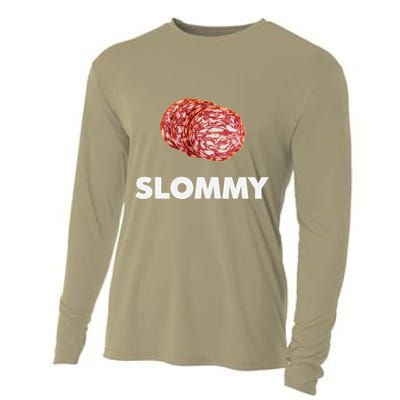 Slommy Salami Meme Oddly Specific Funny Memes Internet Memes Cooling Performance Long Sleeve Crew