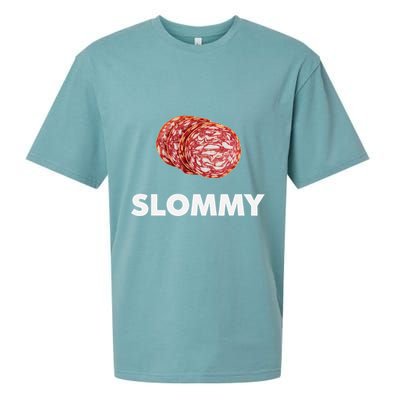 Slommy Salami Meme Oddly Specific Funny Memes Internet Memes Sueded Cloud Jersey T-Shirt