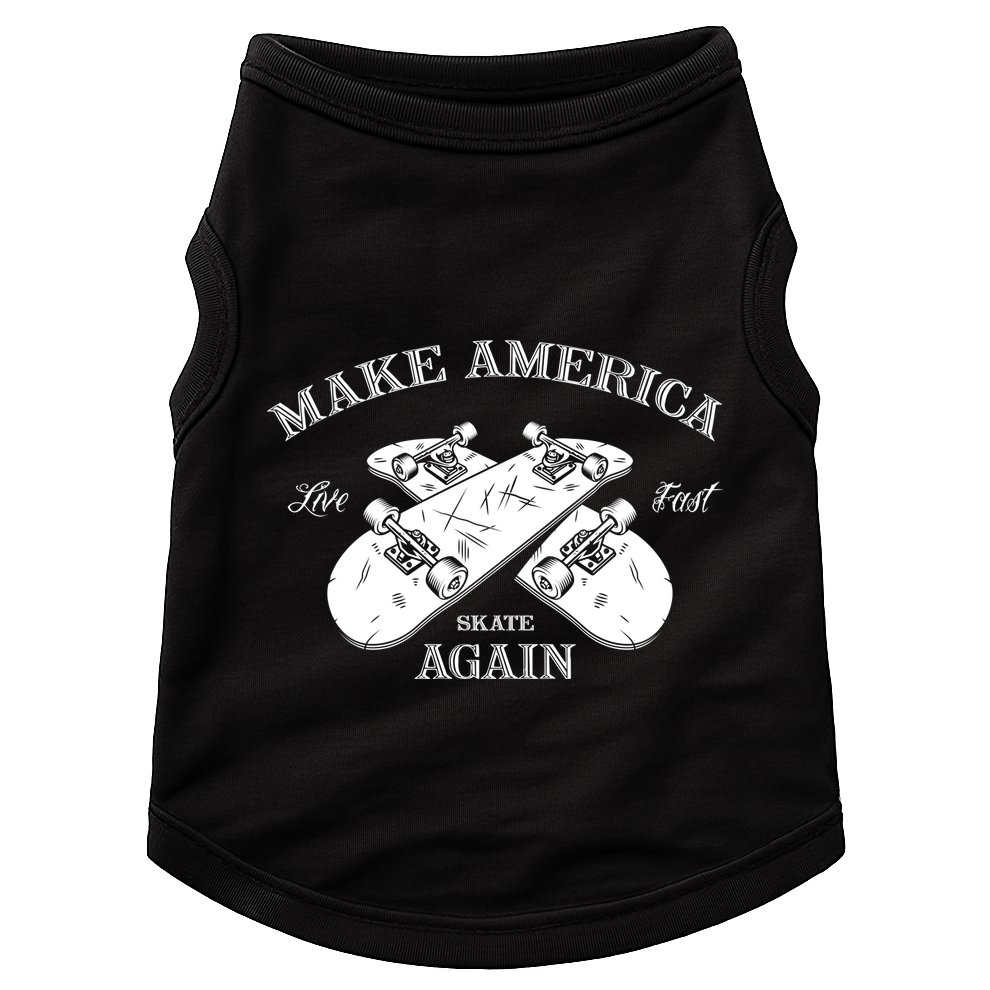 Skateboard Skateboarding Make America Skate Again Gift Doggie Tank