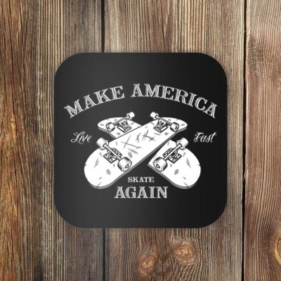 Skateboard Skateboarding Make America Skate Again Gift Coaster