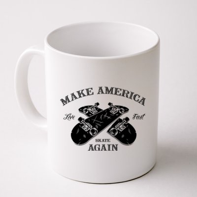 Skateboard Skateboarding Make America Skate Again Gift Coffee Mug