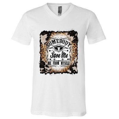 Somebody Save Me Country Music Nashville V-Neck T-Shirt