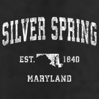 Silver Spring Maryland Md Vintage Athletic Sports Design Sweatshirt Hat