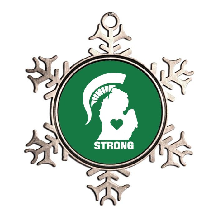 SPARTAN STRONG MSU ST Patricks Day Metallic Star Ornament