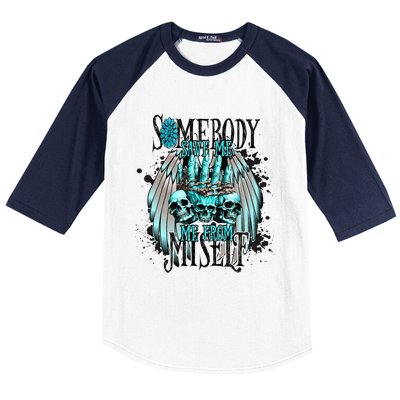 Somebody Save Me From Myself Baseball Sleeve Shirt