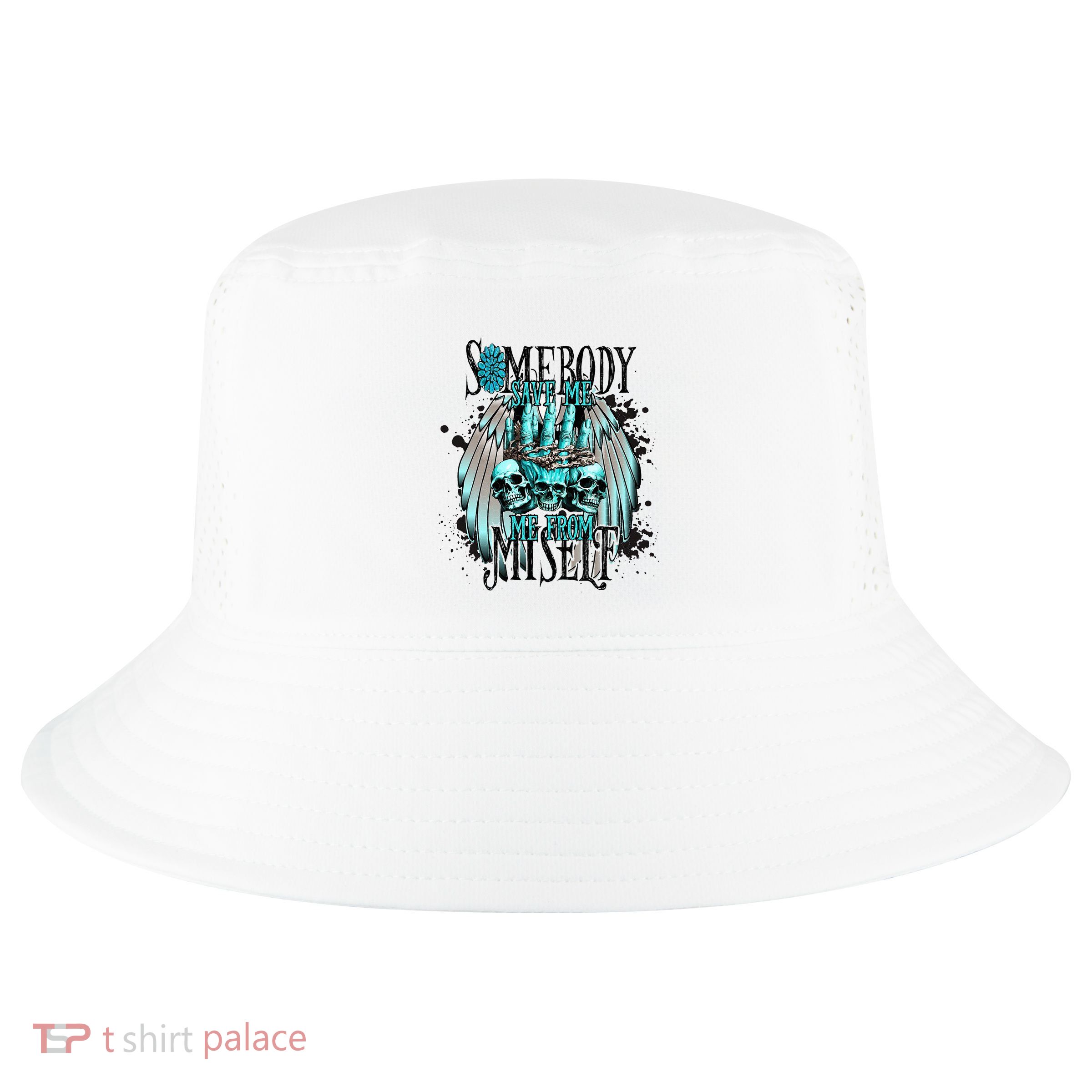 Somebody Save Me From Myself Cool Comfort Performance Bucket Hat