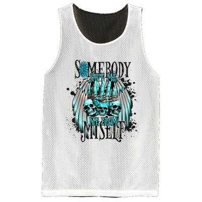 Somebody Save Me From Myself Mesh Reversible Basketball Jersey Tank