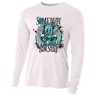 Somebody Save Me From Myself Cooling Performance Long Sleeve Crew