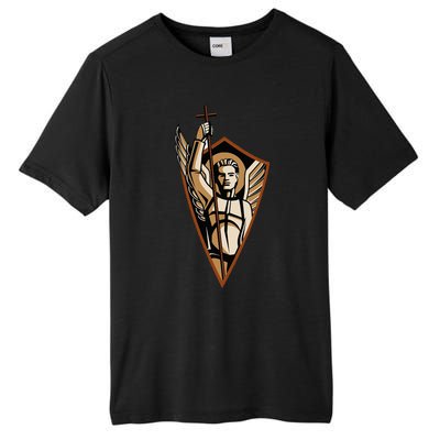 St Saint Michael the Archangel Catholic Angel Warrior Tall Fusion ChromaSoft Performance T-Shirt