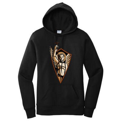 St Saint Michael the Archangel Catholic Angel Warrior Women's Pullover Hoodie