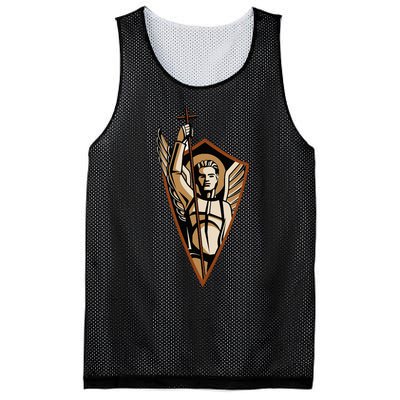 St Saint Michael the Archangel Catholic Angel Warrior Mesh Reversible Basketball Jersey Tank