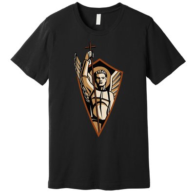 St Saint Michael the Archangel Catholic Angel Warrior Premium T-Shirt