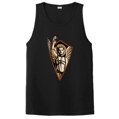 St Saint Michael the Archangel Catholic Angel Warrior PosiCharge Competitor Tank