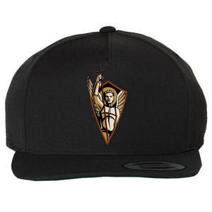 St Saint Michael the Archangel Catholic Angel Warrior Wool Snapback Cap