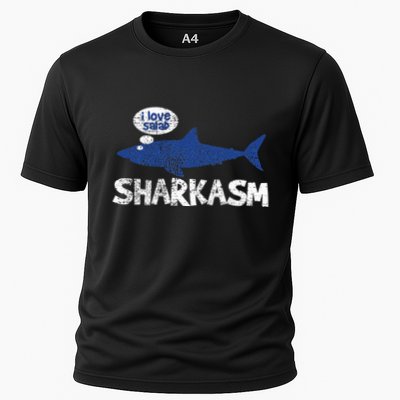 Shark Sharkasm Marine Biology Performance Shirt