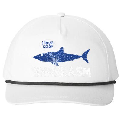 Shark Sharkasm Marine Biology Snapback Five-Panel Rope Hat