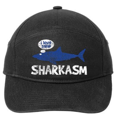 Shark Sharkasm Marine Biology 7-Panel Snapback Hat