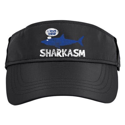 Shark Sharkasm Marine Biology Adult Drive Performance Visor