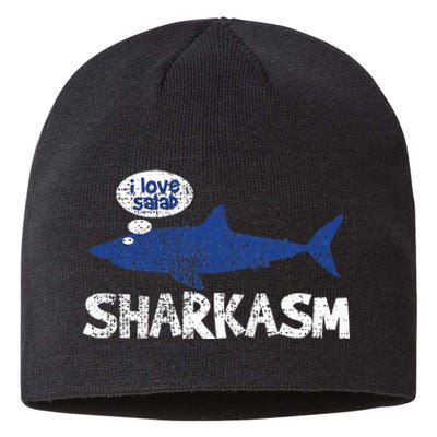 Shark Sharkasm Marine Biology Sustainable Beanie