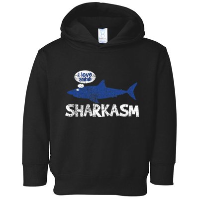 Shark Sharkasm Marine Biology Toddler Hoodie