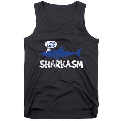 Shark Sharkasm Marine Biology Tank Top