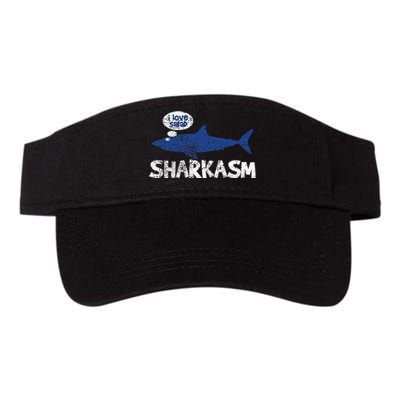 Shark Sharkasm Marine Biology Valucap Bio-Washed Visor