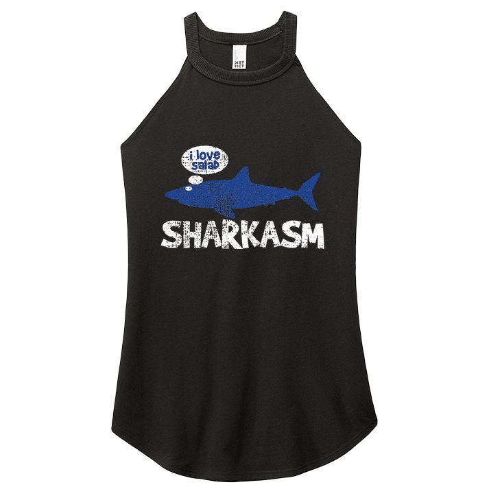 Shark Sharkasm Marine Biology Women's Perfect Tri Rocker Tank
