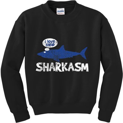 Shark Sharkasm Marine Biology Kids Sweatshirt
