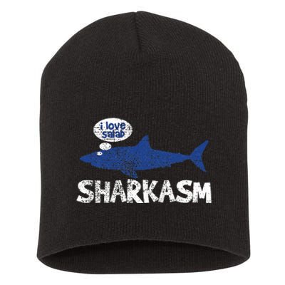 Shark Sharkasm Marine Biology Short Acrylic Beanie