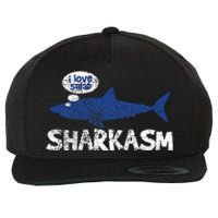 Shark Sharkasm Marine Biology Wool Snapback Cap