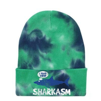 Shark Sharkasm Marine Biology Tie Dye 12in Knit Beanie