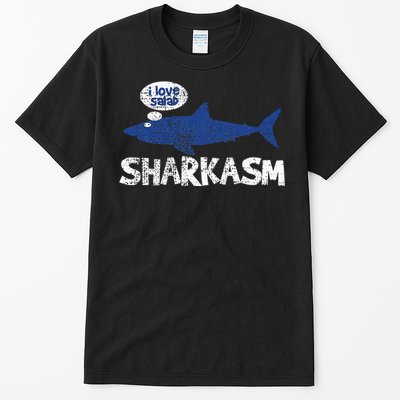 Shark Sharkasm Marine Biology Funny Tall T-Shirt