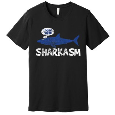 Shark Sharkasm Marine Biology Funny Premium T-Shirt