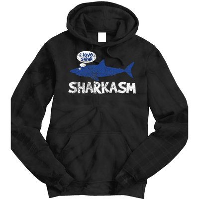 Shark Sharkasm Marine Biology Funny Tie Dye Hoodie