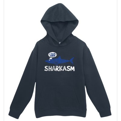 Shark Sharkasm Marine Biology Funny Urban Pullover Hoodie