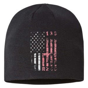 Stick Shift Muscle Car 6 Gears Mechanic Independence Day Sustainable Beanie