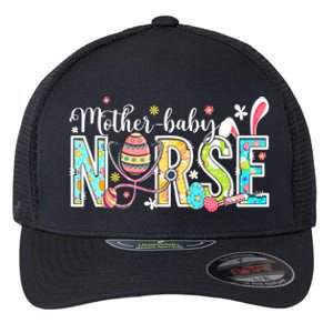 Stethoscope Scrub Mother Nurse Life Bunny Easter Day Gift Flexfit Unipanel Trucker Cap