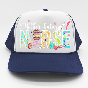 Stethoscope Scrub Mother Nurse Life Bunny Easter Day Gift Trucker Hat