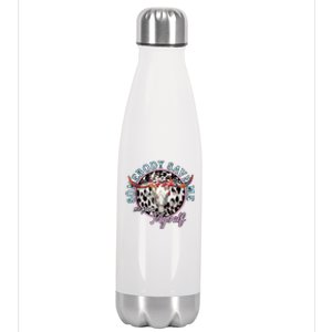 Somebody Save Me Country Music Retro Cowgirl Stainless Steel Insulated Water Bottle